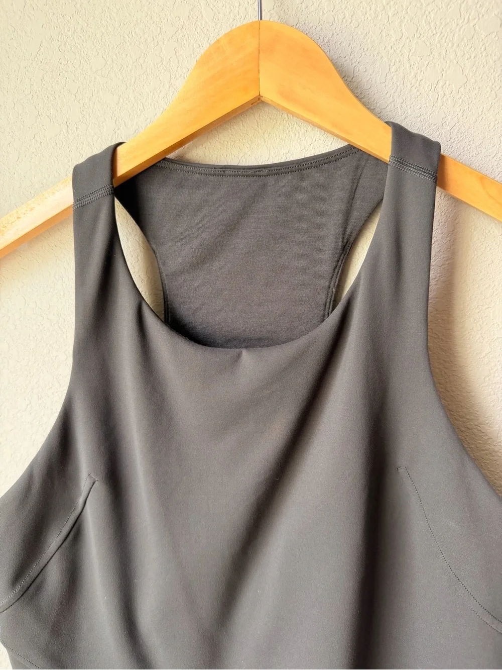 lululemon athletica Black Athletic Crop Razor Back Tank Top